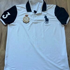 Polo Ralph Lauren Big Pony Royal Crest #3 Performance Polo Mens Size Large